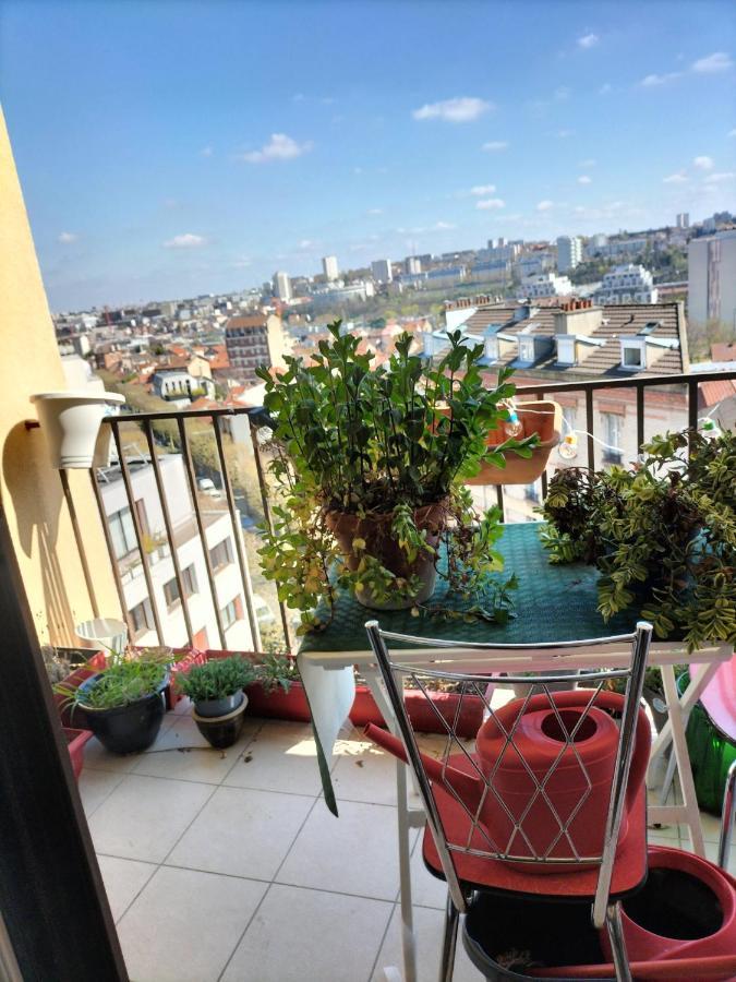 Balcon Surplombant Le Sud De Paris Apartment Arcueil Exterior foto